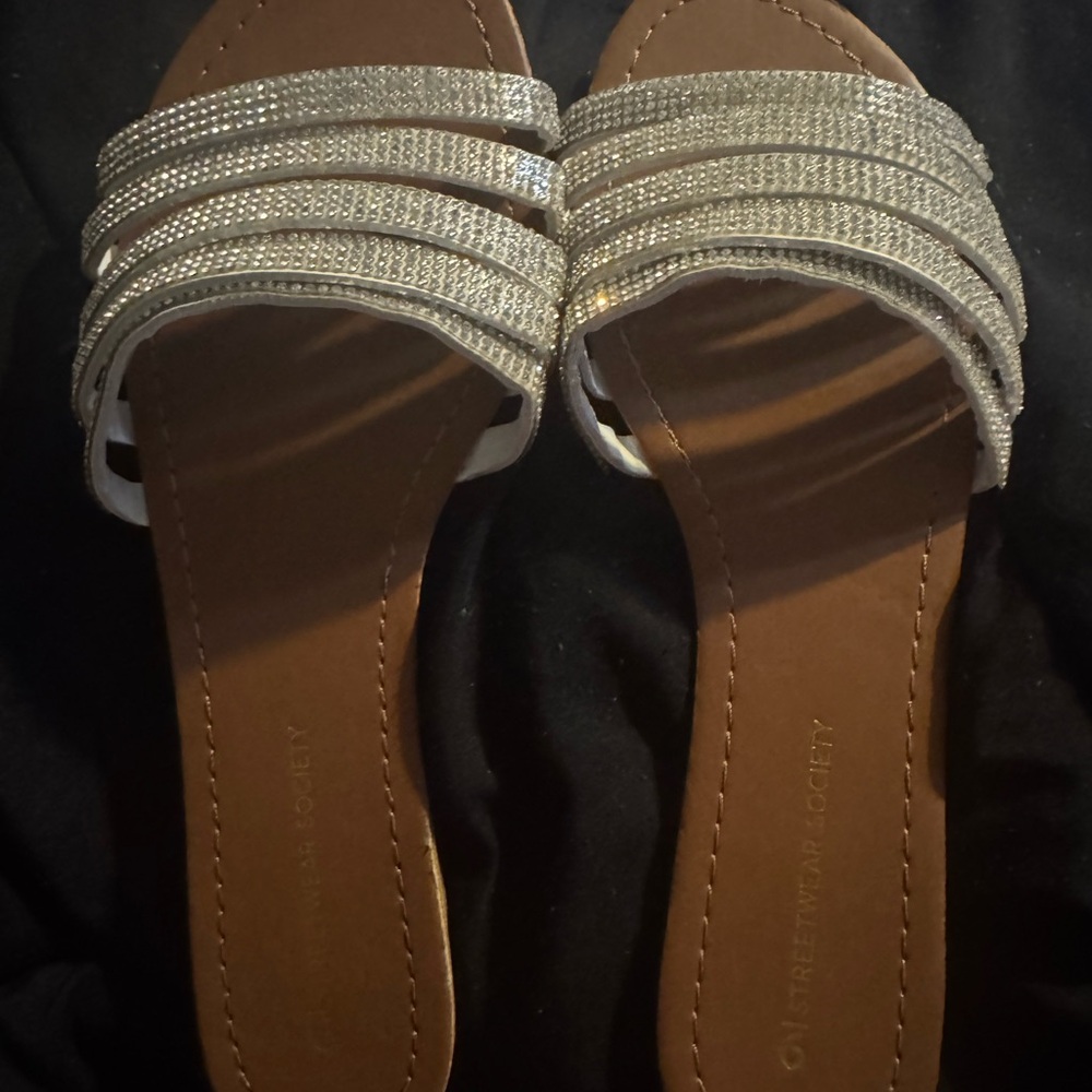 Shimmering Silver Women's Sandals